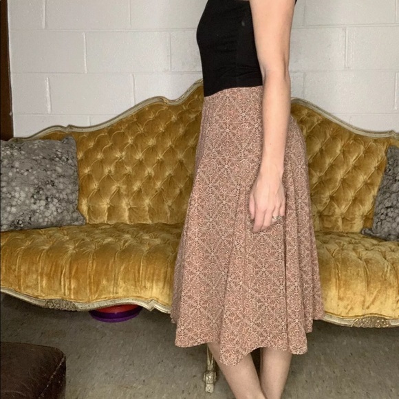 💛 East Fifth Blood Orange /Brown Flowey Skirt - Picture 5 of 8